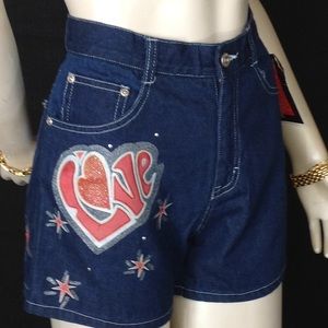 NWT Juke Box Dark Indigo  Denim Short Jeans